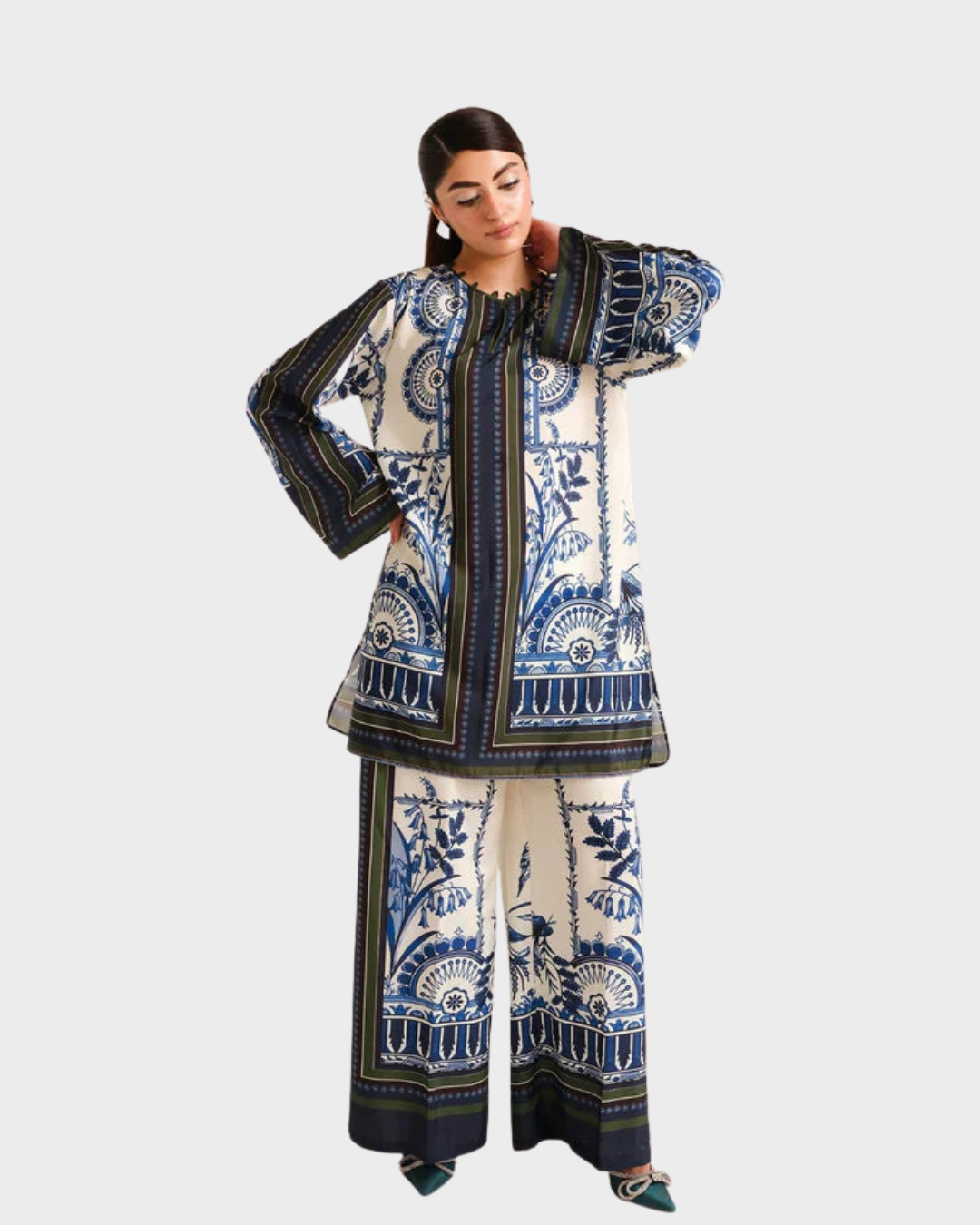 Z03 - Stitched 2 Piece Printed Lawn Co-ord Set Zlothes